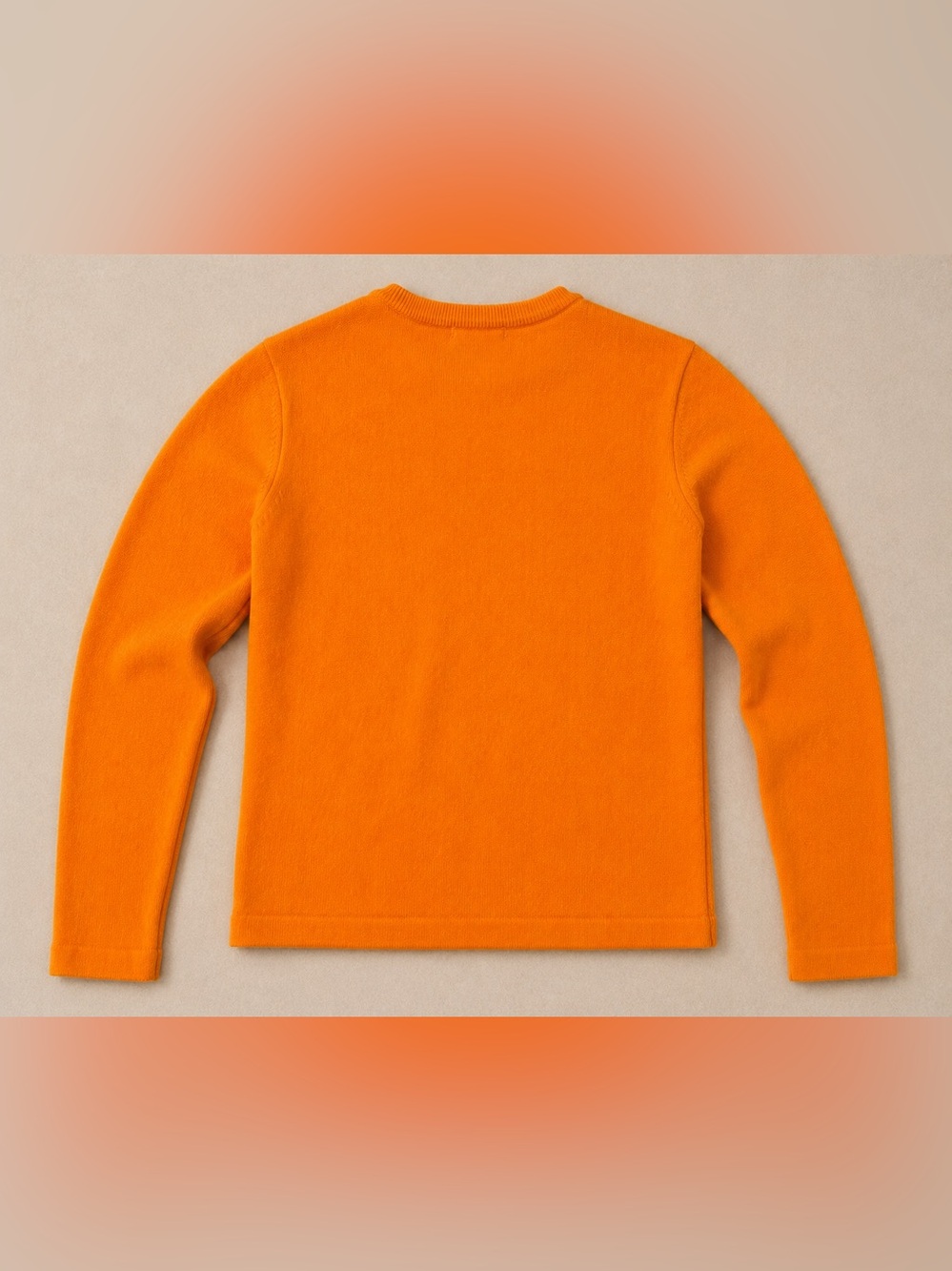 Vintage Collector Lacoste Made in France Orange Crewneck Knit Sweater XS-S FR 36 - Picture 6 of 17